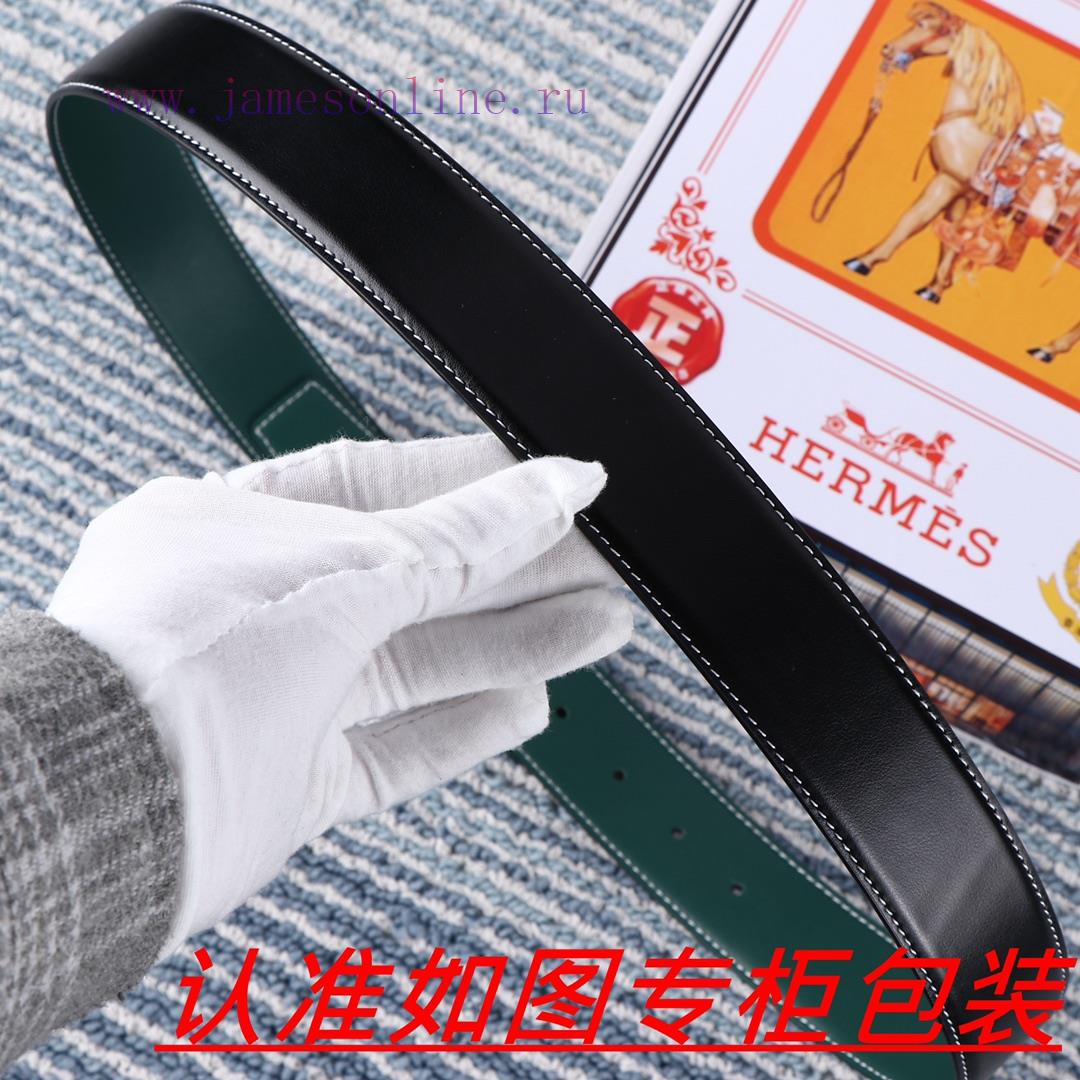 Men's belt HermesMen's leather belt is made of 100% head layer cowhide, ensuring that the 24 8aad7d2b - Image 9