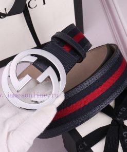 Gucci has shipped a double-sided leather belt with the same ribbon series, made of top layer 6p6dzu1q