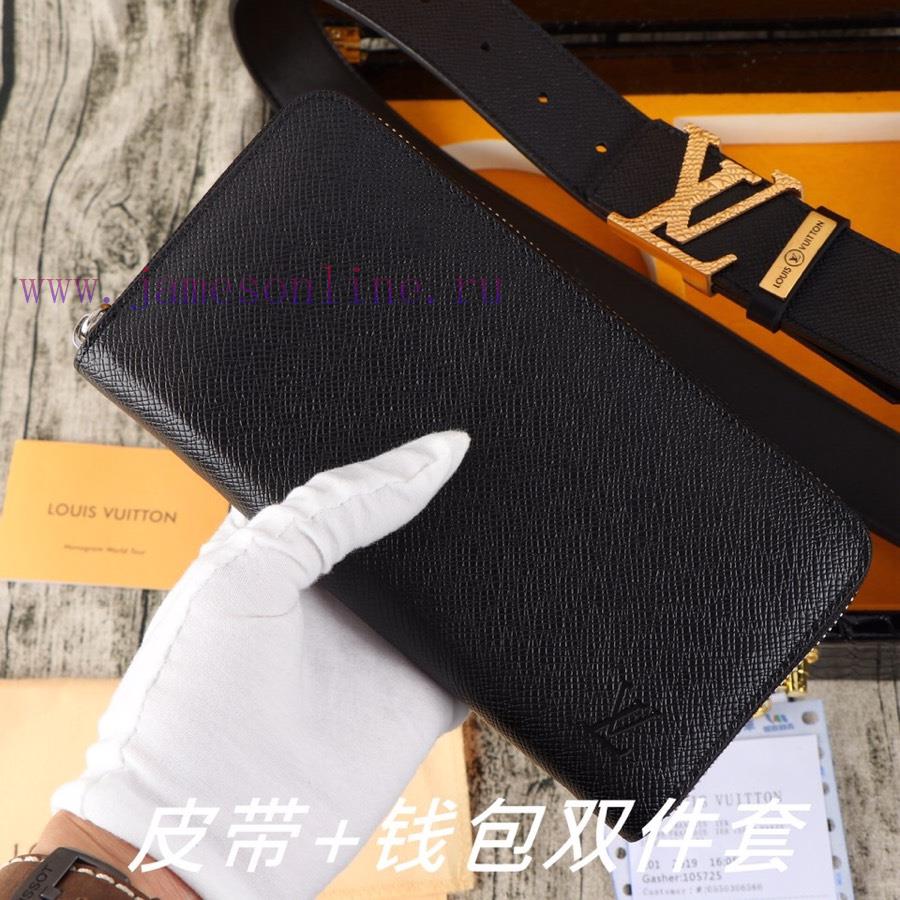 LV. Yilu Weideng Double Piece SetWooden box, belt+wallet, two-piece setGrade: Imported 100% rtp9dwxs - Image 7