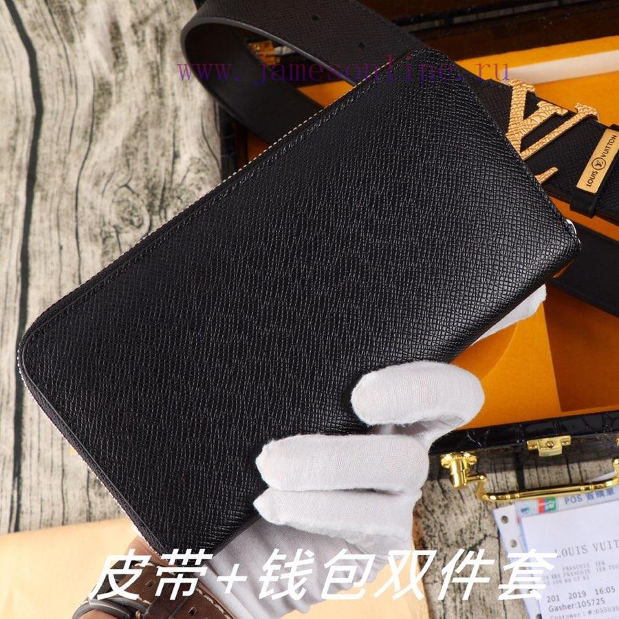 LV. Yilu Weideng Double Piece SetWooden box, belt+wallet, two-piece setGrade: Imported 100% rtp9dwxs - Image 8