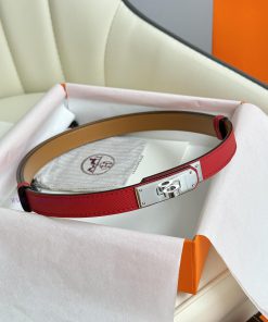 Hermes Women's BeltFull set of 1.8mm women's Kelly original imported leather K gold/platinum tiwubpfq