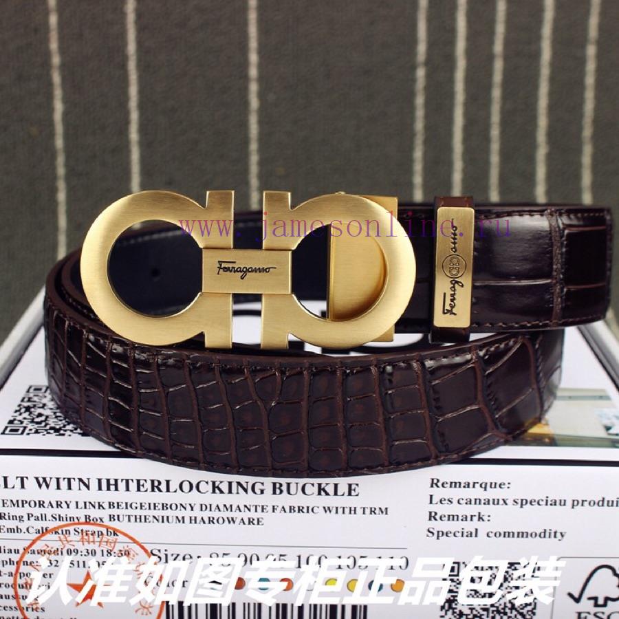 Ferragami crocodile patternComes with a punch as a giftThe material is made of 100% top laye nynocpvf
