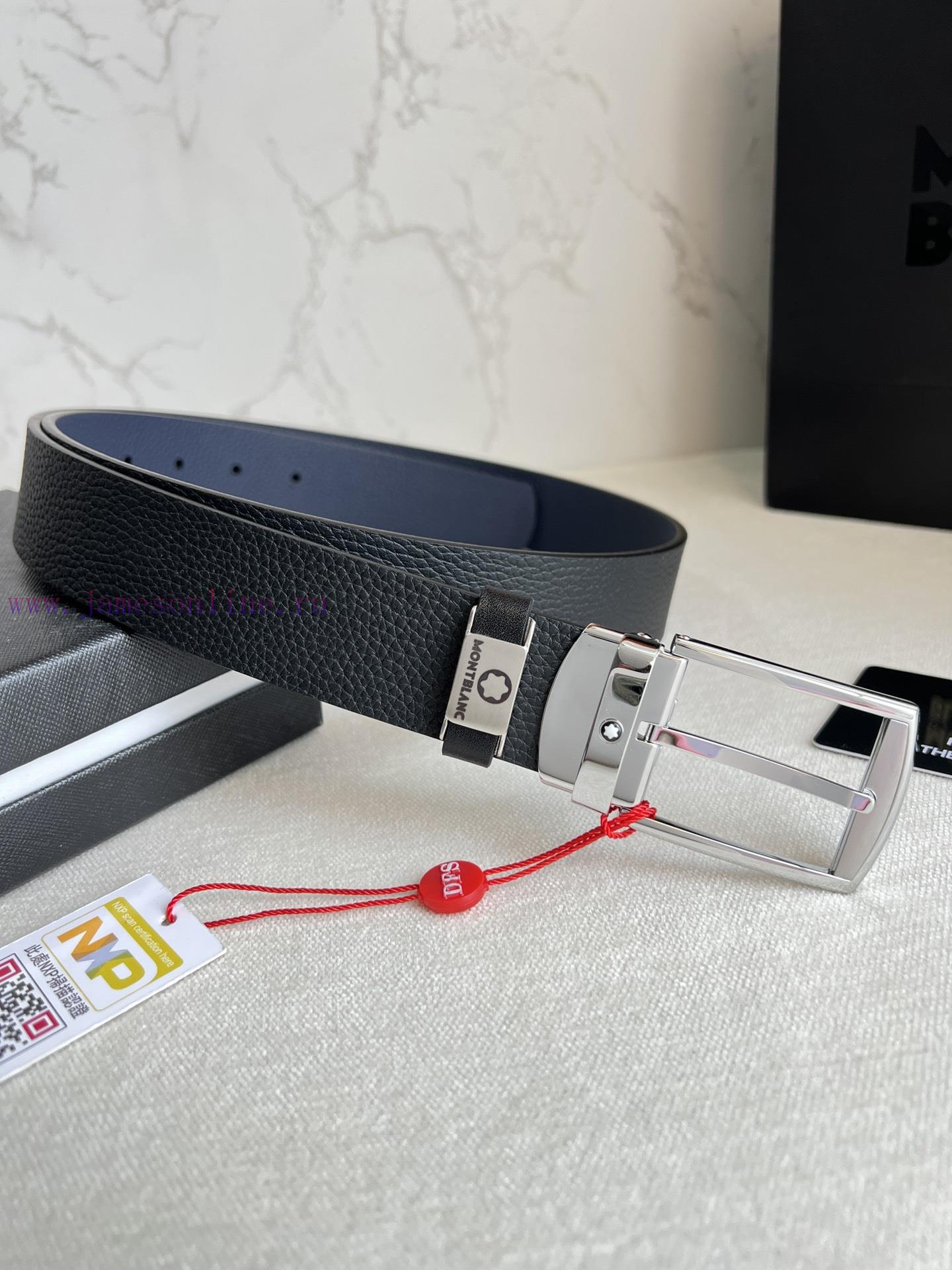 Montblanc Montblanc ️ Belt and beltNeedle buckle, new original classic boutique needle buckl drznzajt