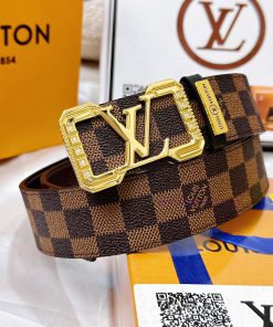 Belt LV Louis Vuitton inlaid with full diamondsThe waistband is replicated with 100% head la rsqix2dz