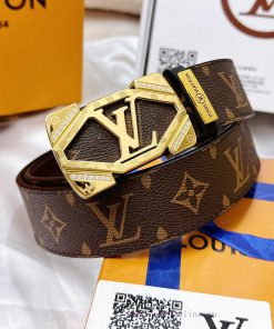 Belt LV Louis Vuitton inlaid with full diamondsThe waistband is replicated with 100% head la f0g1xaud