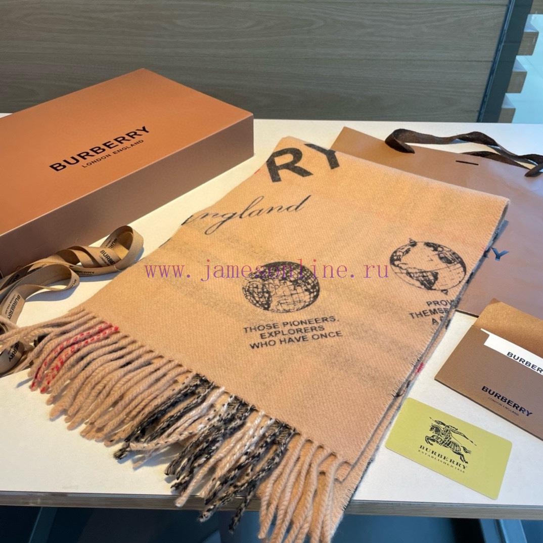 Italian made scarf, made of soft cashmere fabric, decorated with Burberry plaid on one side azynhybx - Image 5