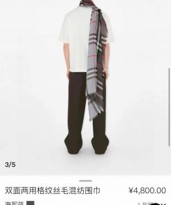 BBR double-sided dual-purpose plaid silk wool blended scarf productSilk wool blend scarf, li1dnxmof4
