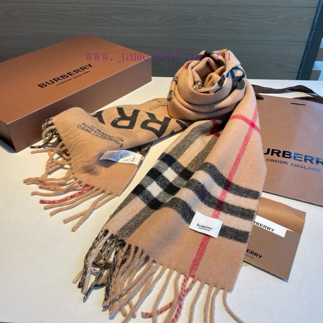 Italian made scarf, made of soft cashmere fabric, decorated with Burberry plaid on one side azynhybx - Image 9