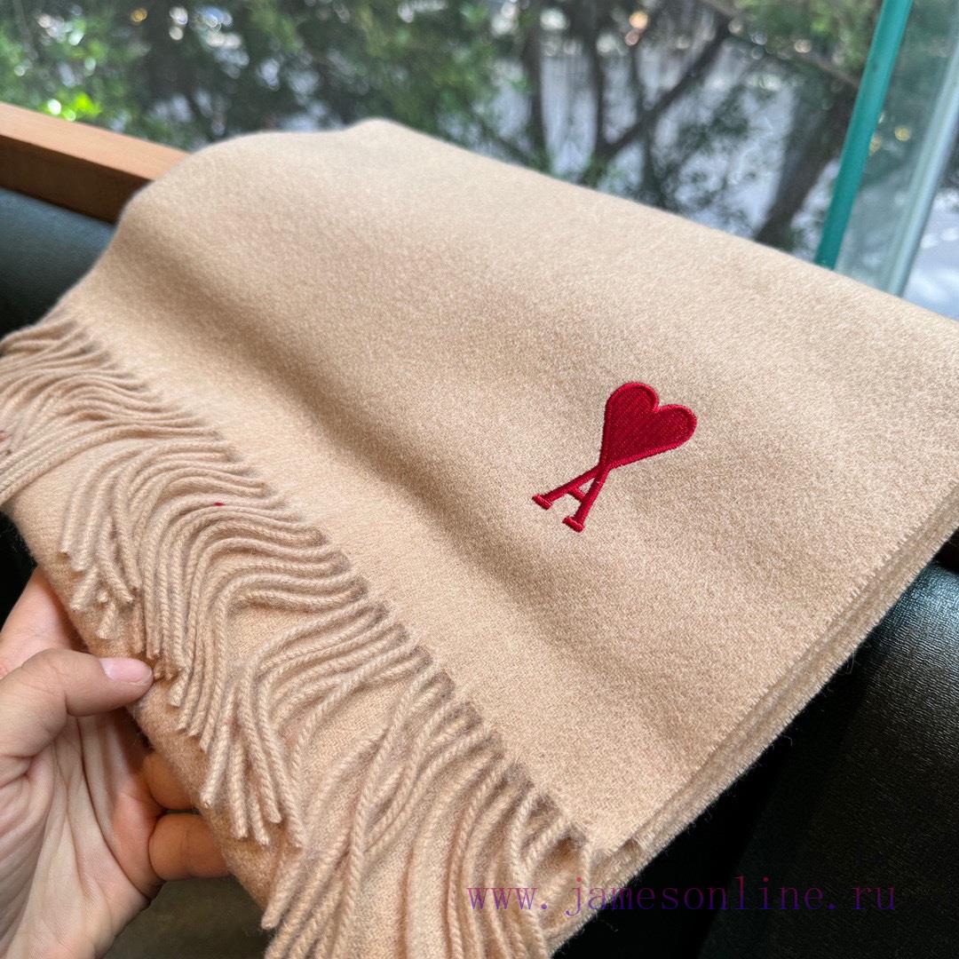 Minimalist scarf, Ami's new collection is now availableA high-end cashmere wool blend scarf pkbzpk58 - Image 2