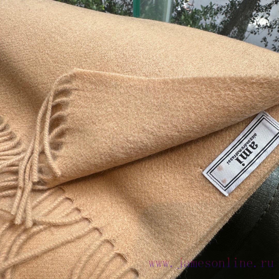Minimalist scarf, Ami's new collection is now availableA high-end cashmere wool blend scarf pkbzpk58 - Image 3