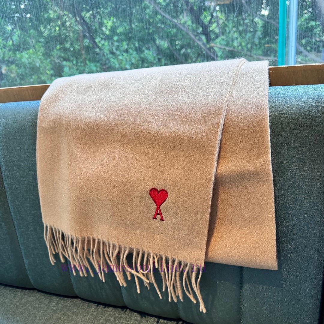 Minimalist scarf, Ami's new collection is now availableA high-end cashmere wool blend scarf pkbzpk58 - Image 4