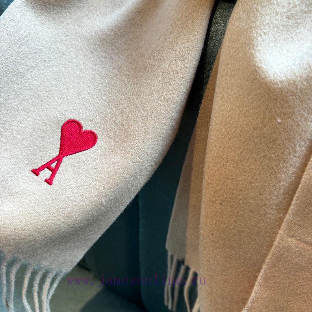 Minimalist scarf, Ami's new collection is now availableA high-end cashmere wool blend scarf pkbzpk58 - Image 7