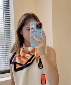 New silk versatile small square scarf, elegant and youthful temperament, can be used as a hef0bpm637