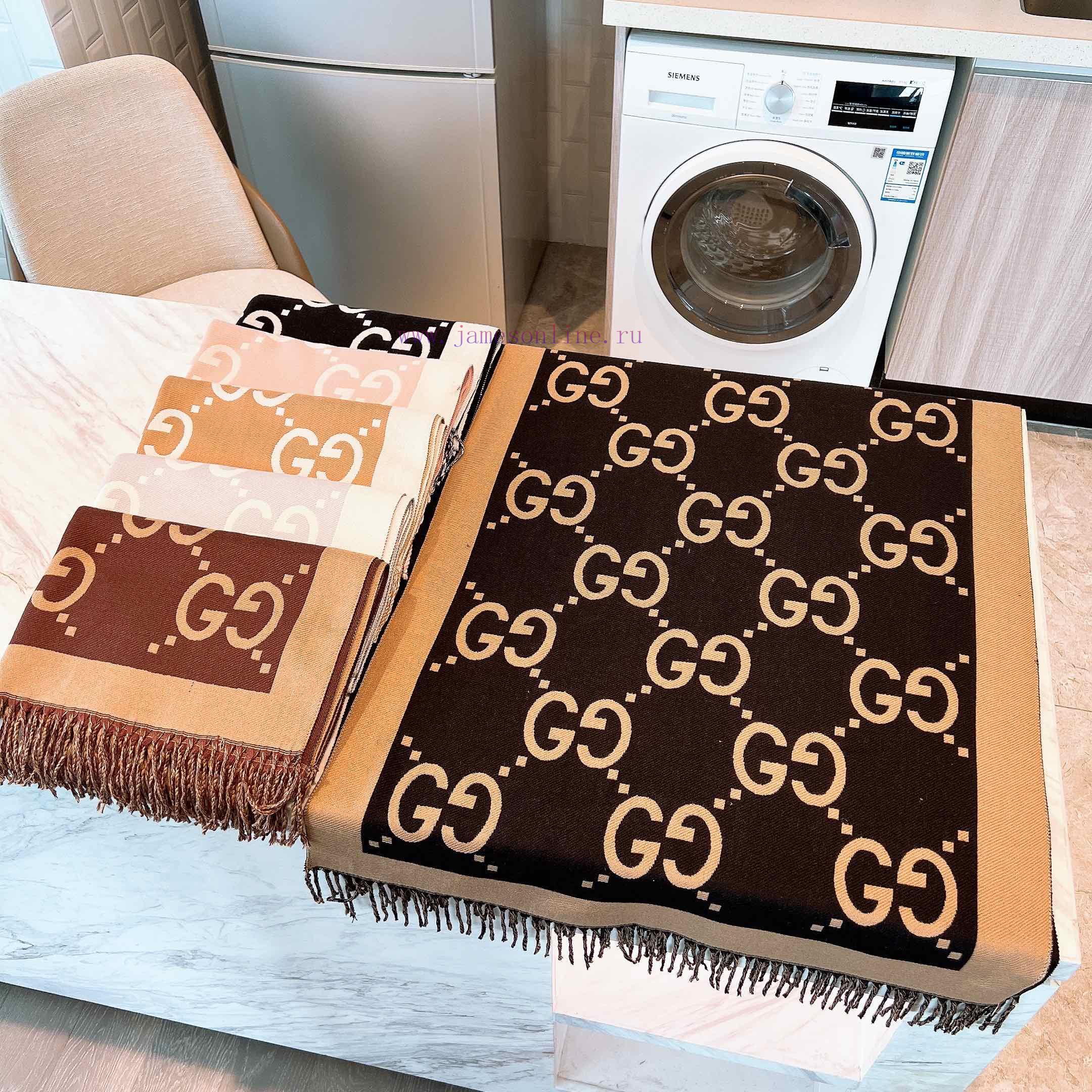 Customized purchasing grade latest double-sided dual-use scarf, GG logo, as Gucci's represendo81ur61 - Image 10