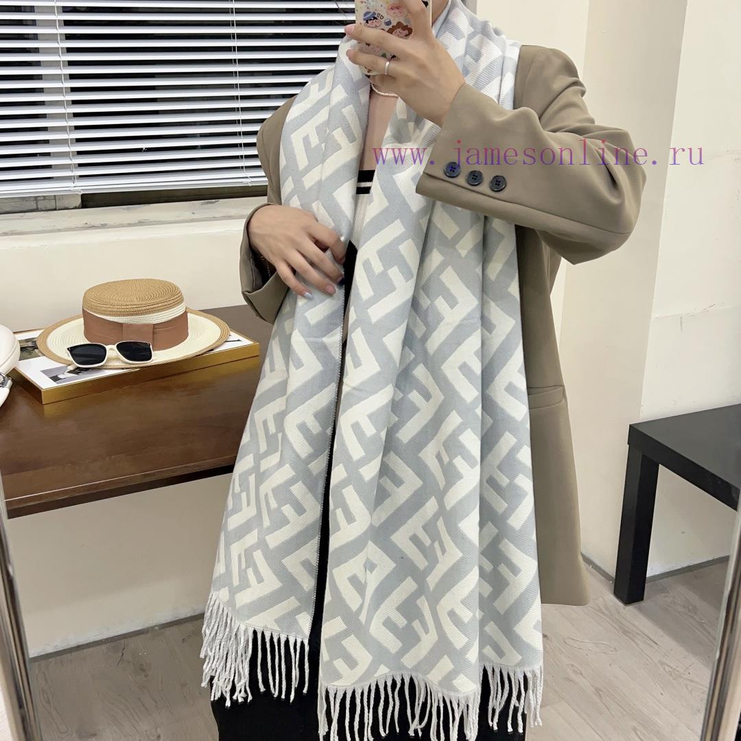 New autumn and winter scarf, made of core spun yarn texture, soft and warm, double-sided twouikmwjsp - Image 3