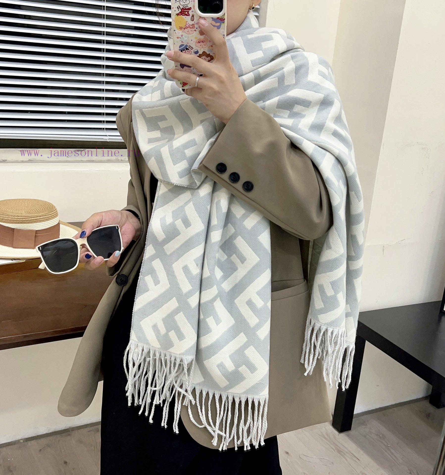New autumn and winter scarf, made of core spun yarn texture, soft and warm, double-sided twouikmwjsp - Image 7