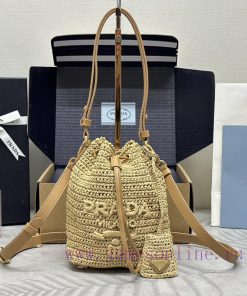 Paired version full set packaging, customized, straw water bucket bag 1BE068This handmade wanokat6yq