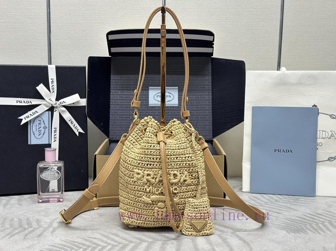 Paired version full set packaging, customized, straw water bucket bag 1BE068This handmade wanokat6yq