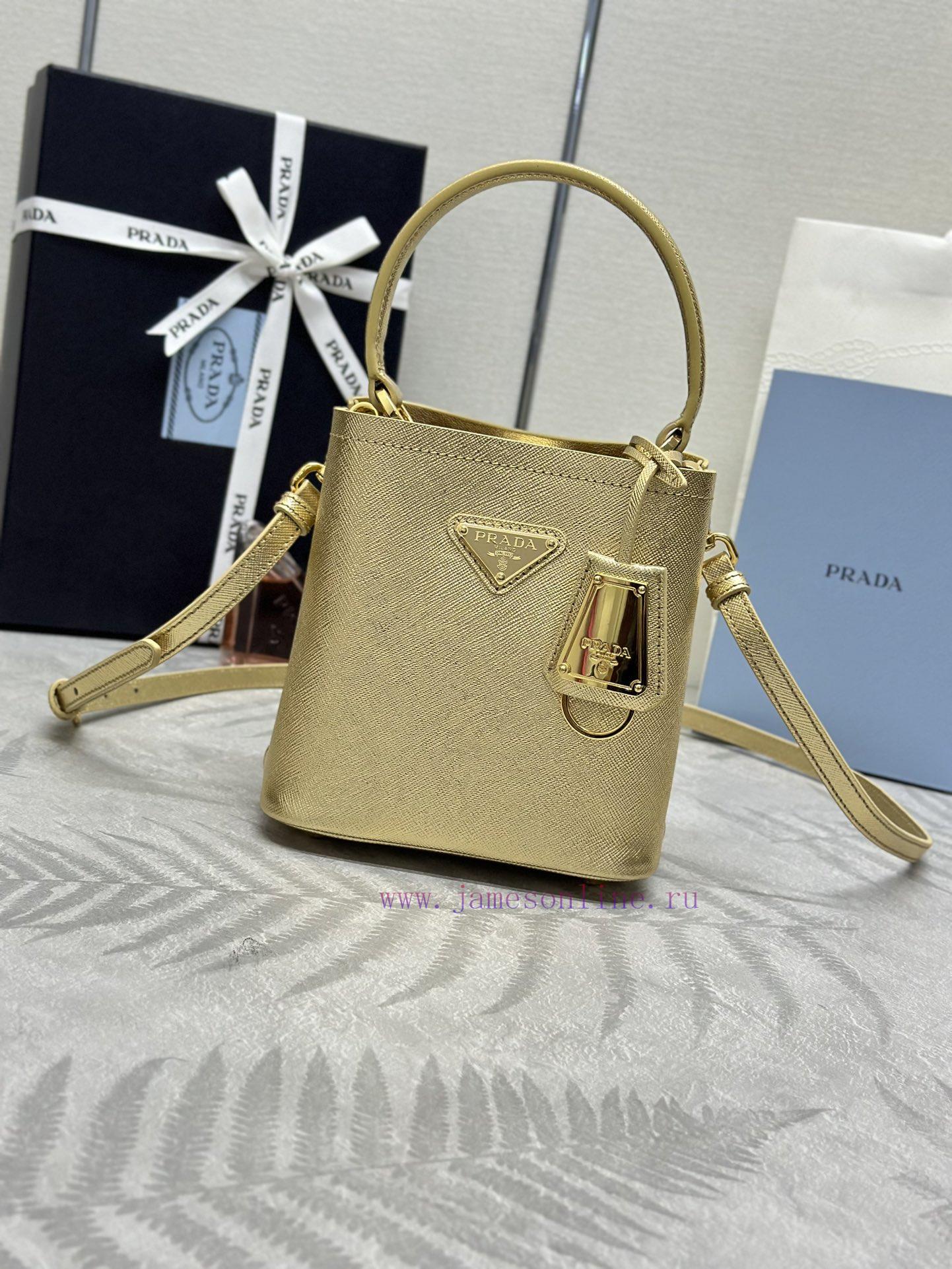 , (Paired version full package, customized), new color bucket bag 1BA373 goldThis bucket bag3uixfzou - Image 2