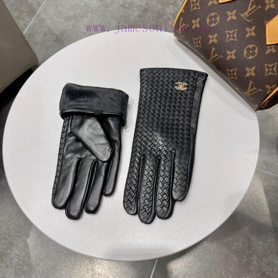 2023Chanel Chanel's new release touch screen fully woven gloves official website synchronize5l4h9ewc - Image 4