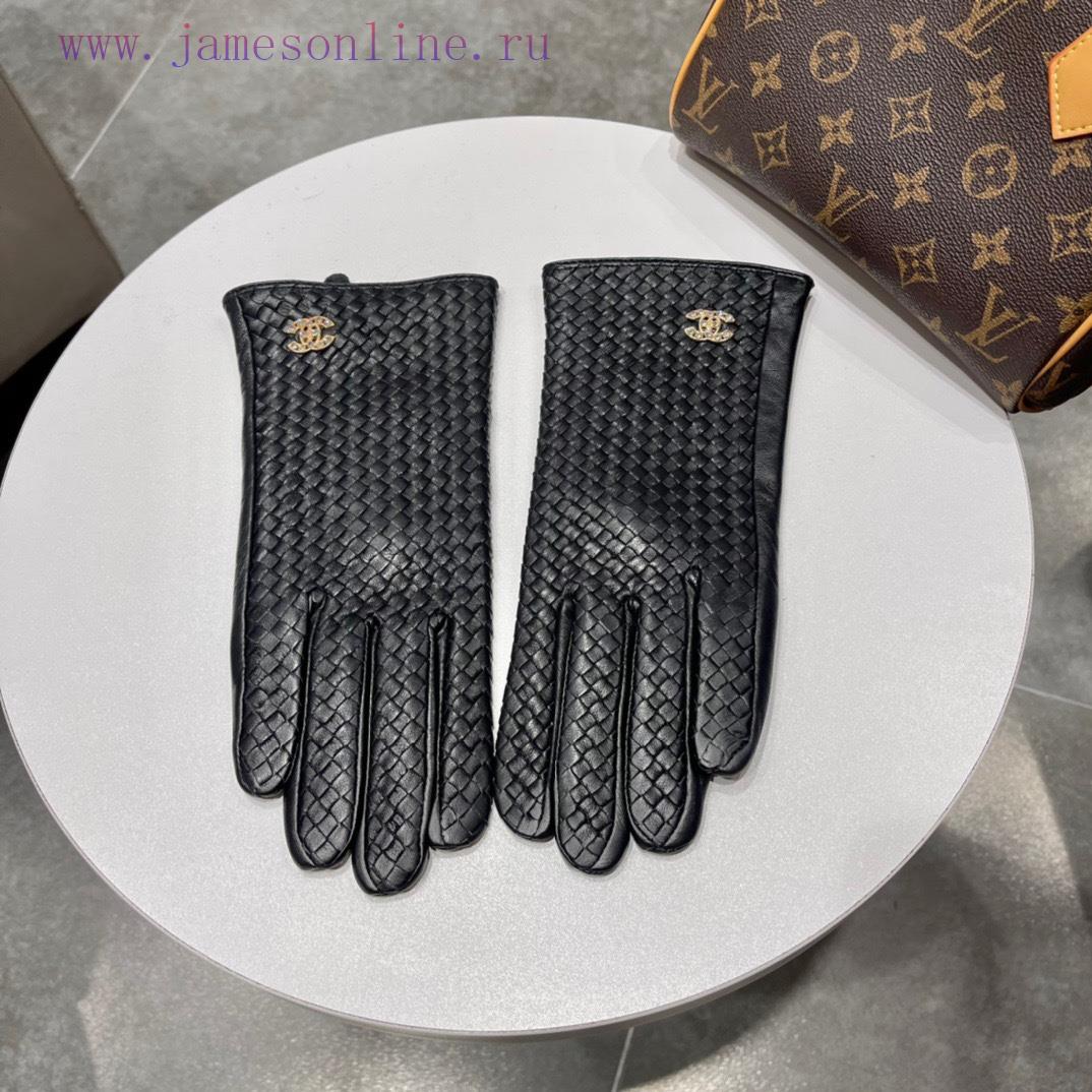 2023Chanel Chanel's new release touch screen fully woven gloves official website synchronize5l4h9ewc - Image 6