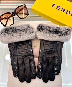 Fendi Embroidered Double C Large Logo Leather is made of imported Ethiopian leather with topez3x3e2x