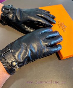 Batch2023 Herm è s HERMES Men's Gloves, Customized, Imported Grade 1 Sheepskin Velvet with Lkg3wokpr