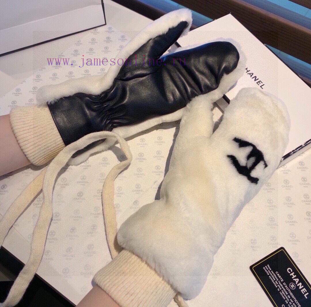 The batch tape can be removedChanel 2023 Autumn/Winter Lazy Rabbit Hair Long Sheepskin Glovens348vmb - Image 6