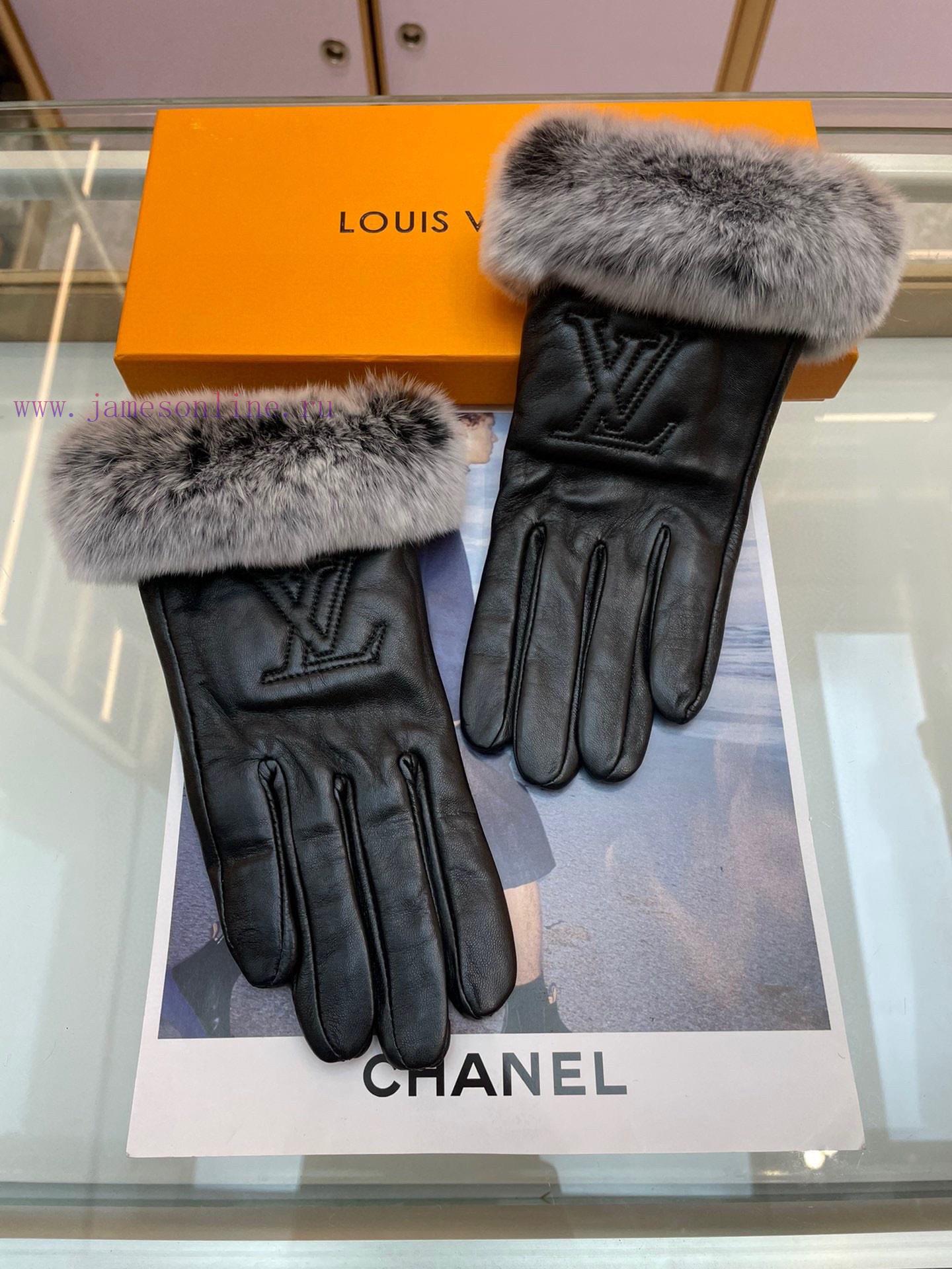 Lv's new women's gloves are made of top-grade sheepskin leather, which is ultra-thin, soft, wsrwixim - Image 3