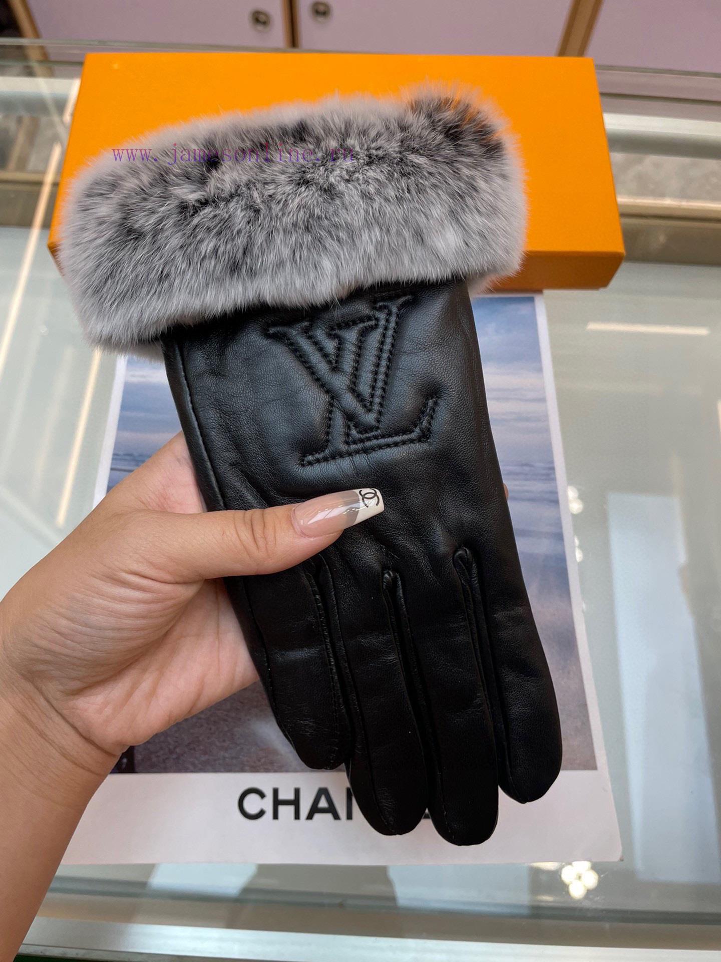 Lv's new women's gloves are made of top-grade sheepskin leather, which is ultra-thin, soft, wsrwixim - Image 5