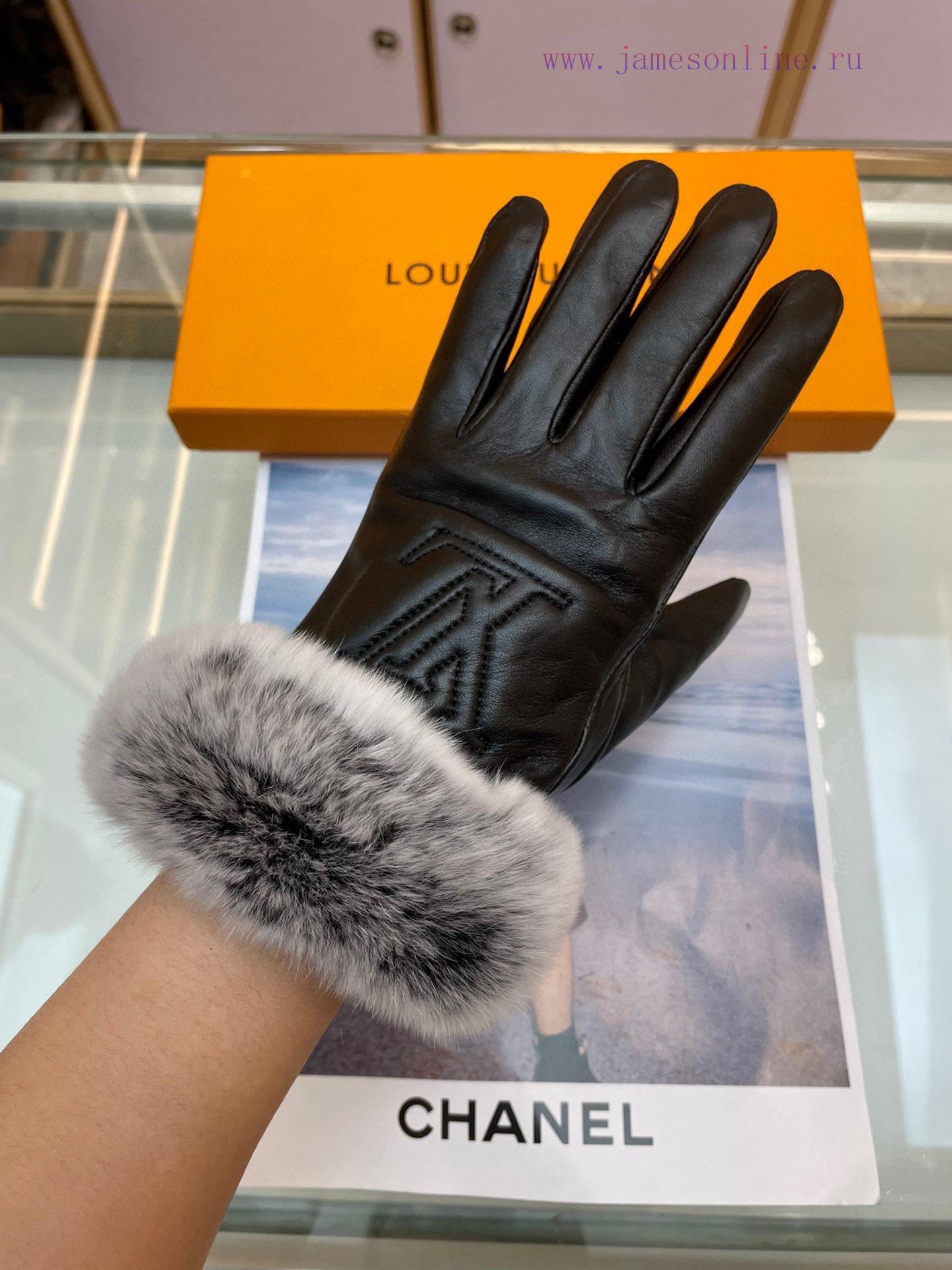Lv's new women's gloves are made of top-grade sheepskin leather, which is ultra-thin, soft, wsrwixim - Image 7