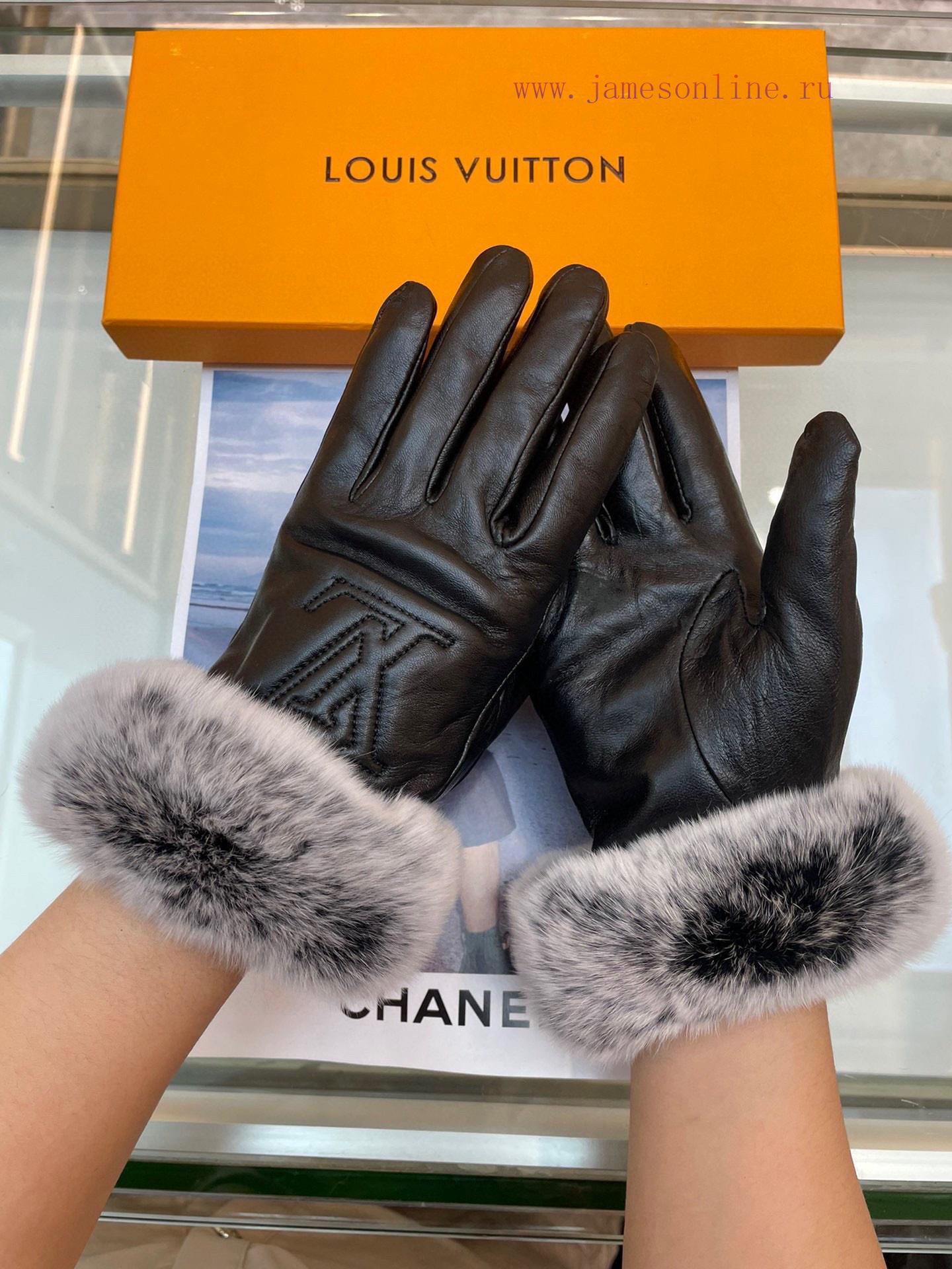Lv's new women's gloves are made of top-grade sheepskin leather, which is ultra-thin, soft, wsrwixim - Image 8