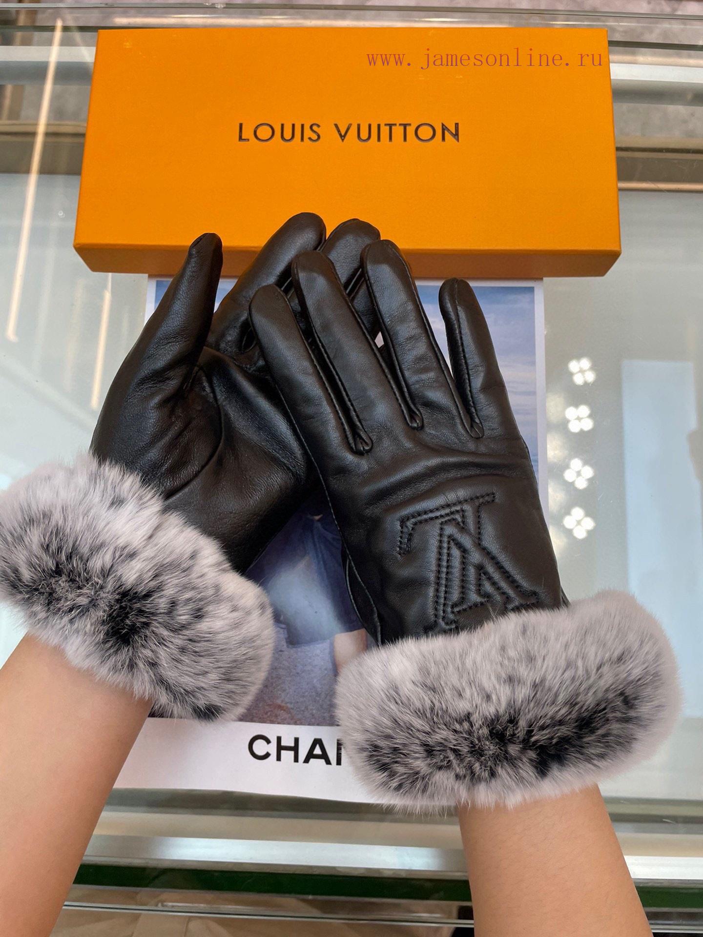 Lv's new women's gloves are made of top-grade sheepskin leather, which is ultra-thin, soft, wsrwixim - Image 9