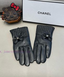 New Release ‼ Touch screen gloves Chanel Chanel Sheepskin Knitted Official Website Synchronirf7psmih