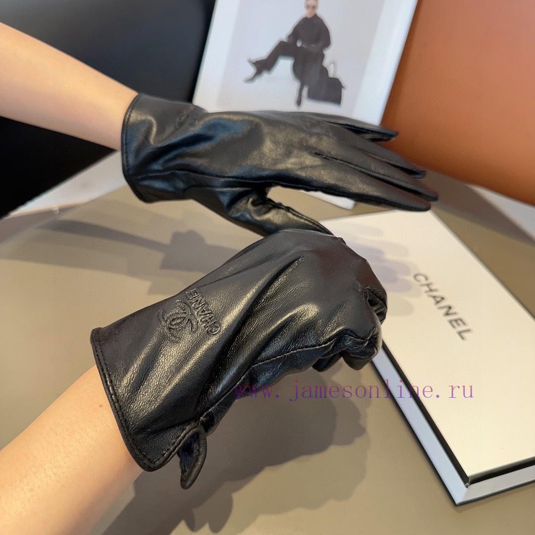 Chanel Women's Sheepskin Gloves, Fashionable Gloves, Warm in Autumn and Winter with Velvet I7zp5t5sl