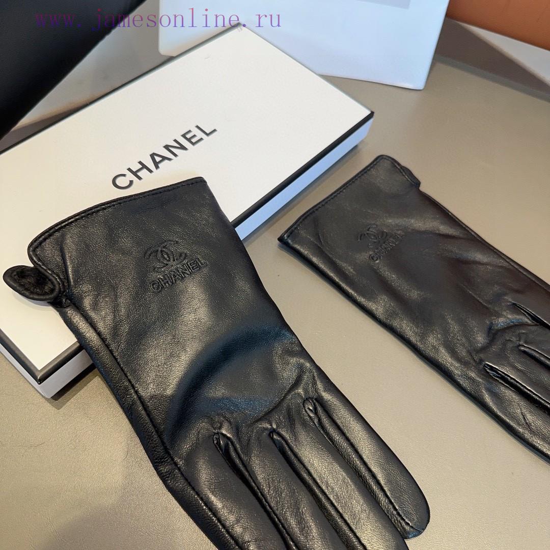 Chanel Women's Sheepskin Gloves, Fashionable Gloves, Warm in Autumn and Winter with Velvet I7zp5t5sl - Image 7