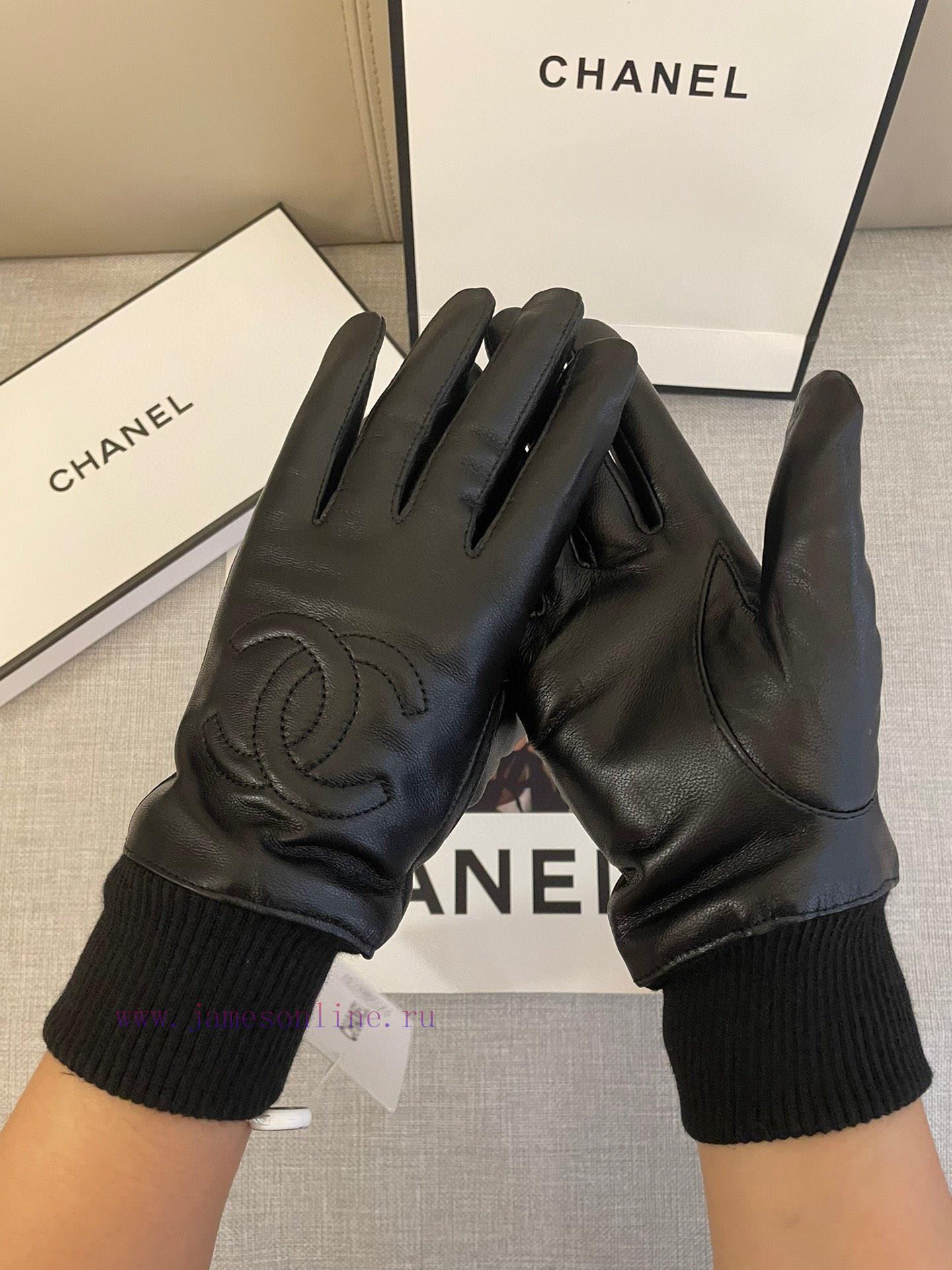 Chanel's popular women's genuine leather gloves have arrived, featuring a first grade sheepsgovzd6vb - Image 9