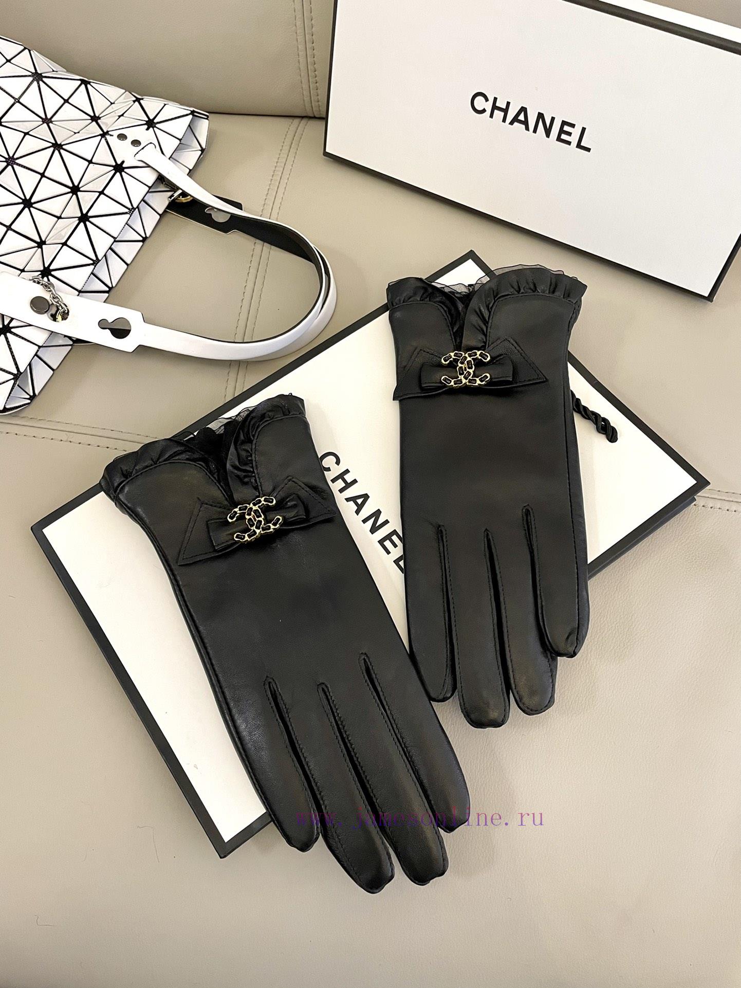 Chanel Autumn/Winter Women's Gloves Imported Sheepskin Leather Ultra Thin, Soft, Comfortable8i75qlvz