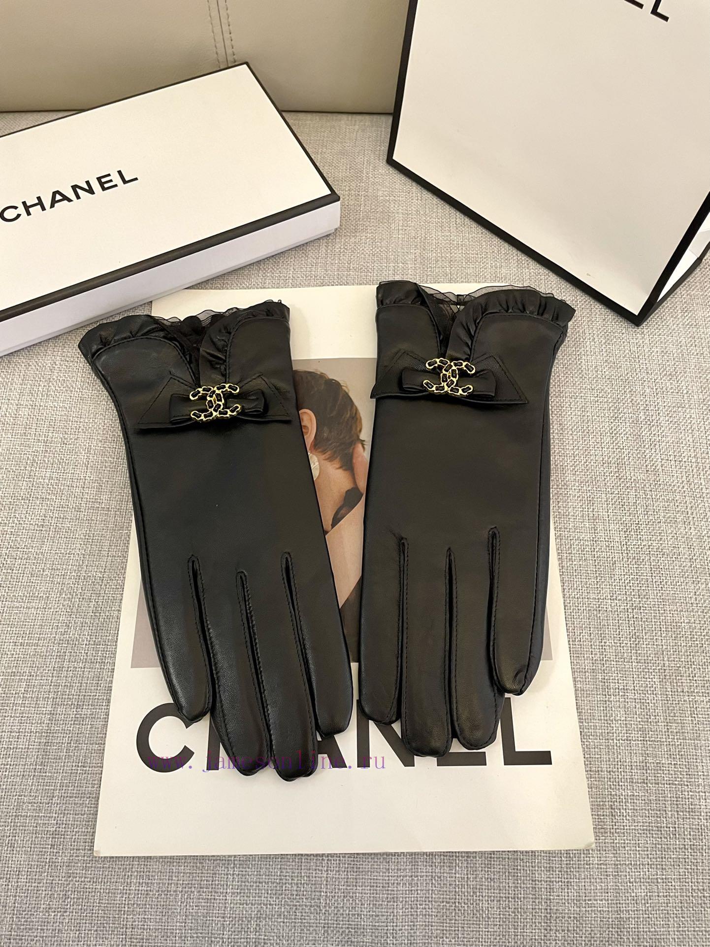 Chanel Autumn/Winter Women's Gloves Imported Sheepskin Leather Ultra Thin, Soft, Comfortable8i75qlvz - Image 3