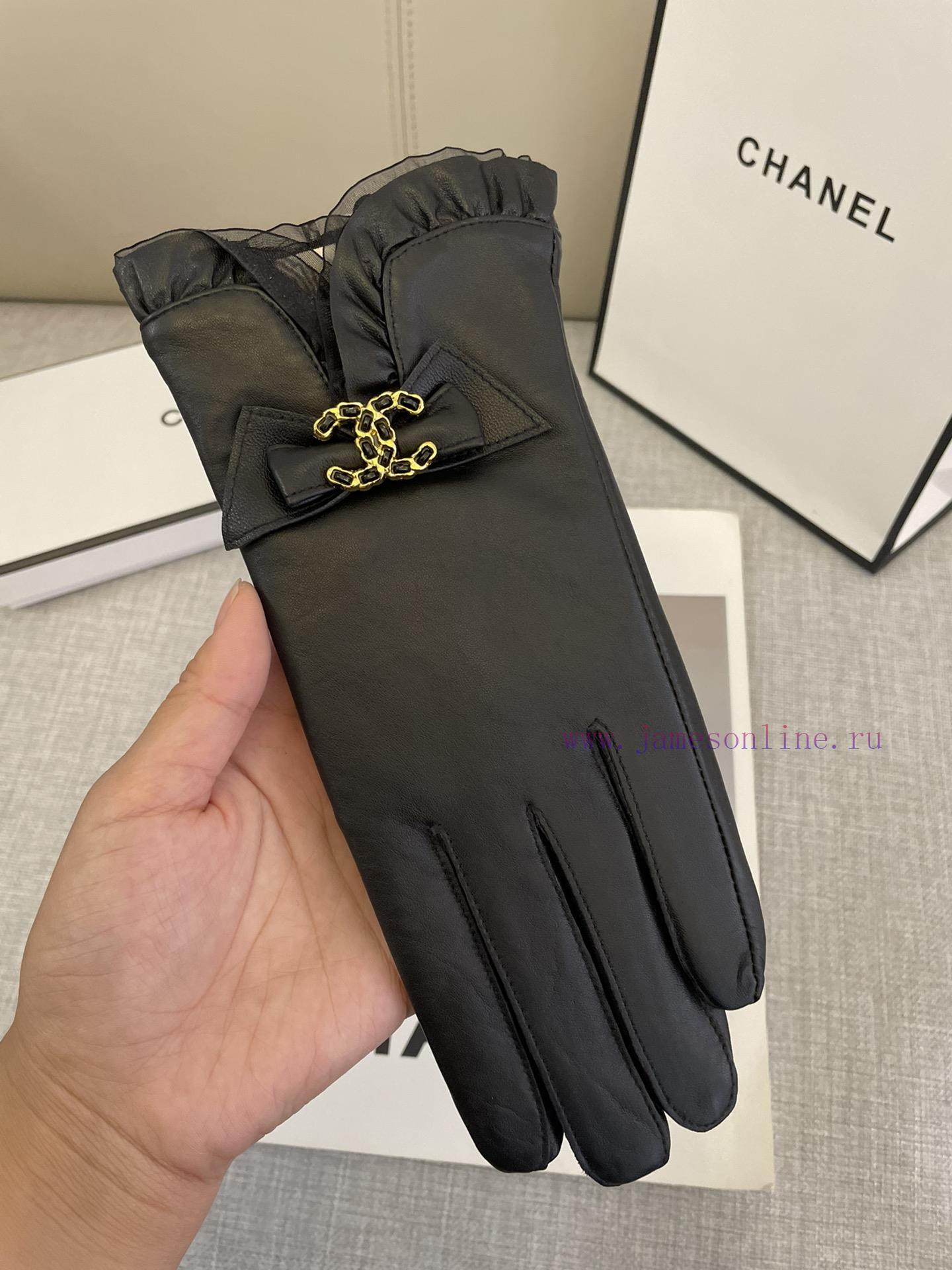 Chanel Autumn/Winter Women's Gloves Imported Sheepskin Leather Ultra Thin, Soft, Comfortable8i75qlvz - Image 5