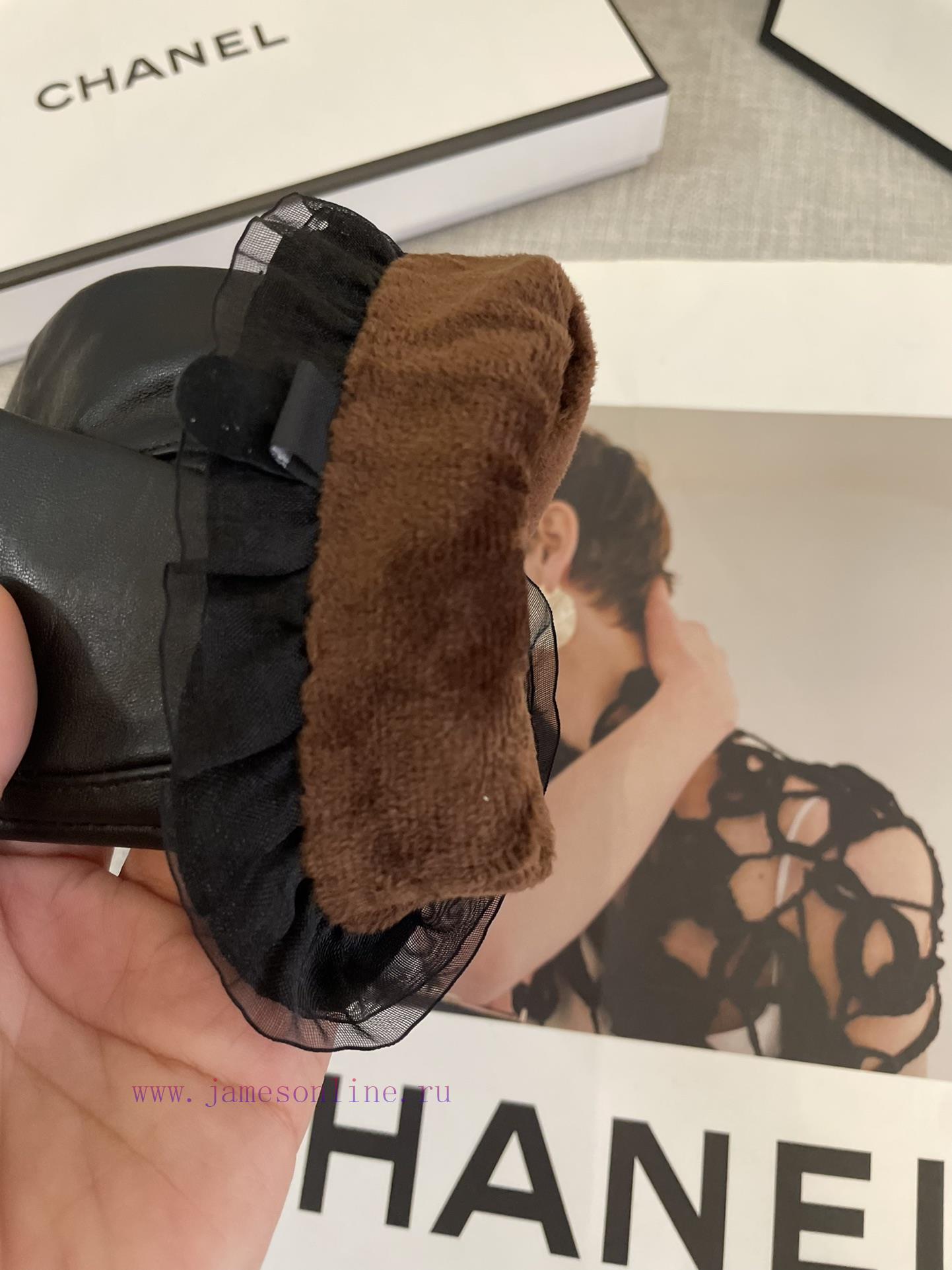 Chanel Autumn/Winter Women's Gloves Imported Sheepskin Leather Ultra Thin, Soft, Comfortable8i75qlvz - Image 6