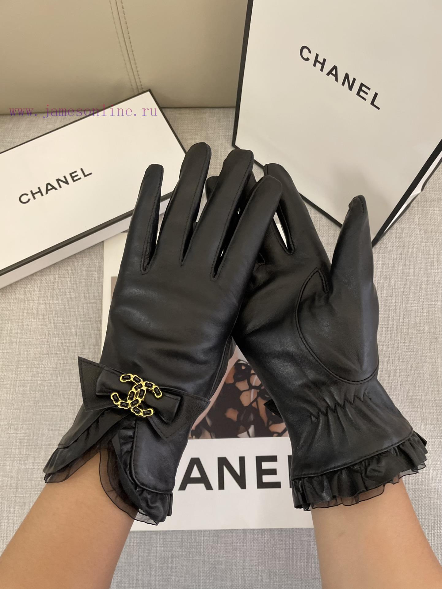 Chanel Autumn/Winter Women's Gloves Imported Sheepskin Leather Ultra Thin, Soft, Comfortable8i75qlvz - Image 10