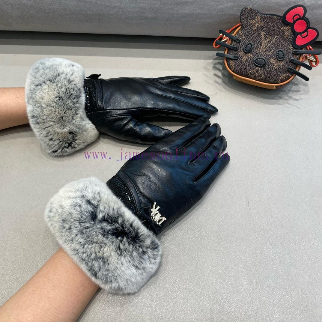Dior DIDR's new 2024 autumn/winter lazy rabbit fur sheepskin gloves for mobile phone touch so2mz3a5l - Image 7