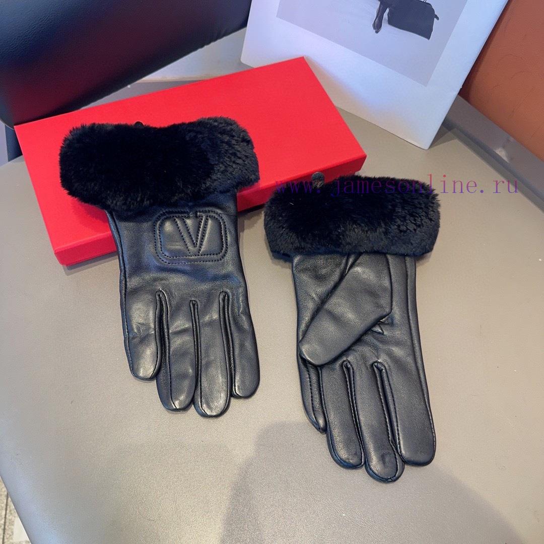 Valentino Sheepskin Gloves, Fashionable Gloves, Warm in Autumn and Winter with Velvet Inner g42f4a8g - Image 6