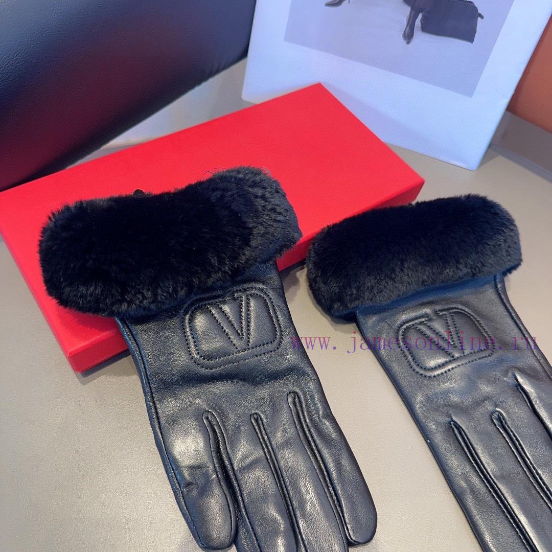 Valentino Sheepskin Gloves, Fashionable Gloves, Warm in Autumn and Winter with Velvet Inner g42f4a8g - Image 8