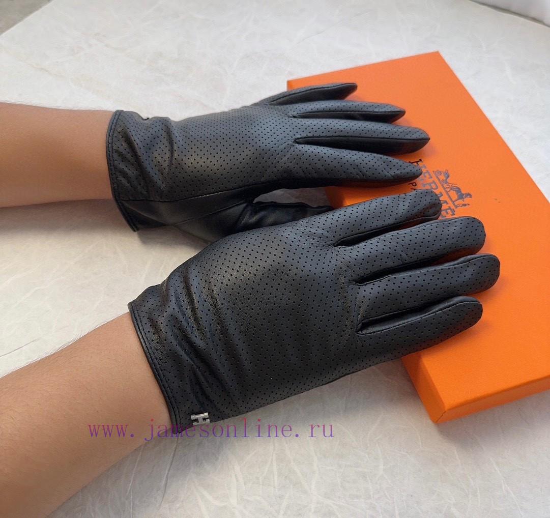 Hermes Men's Sheepskin Gloves, Fashionable Gloves, Warm Interior for Autumn and Winter, Clascd6kx9qb - Image 3