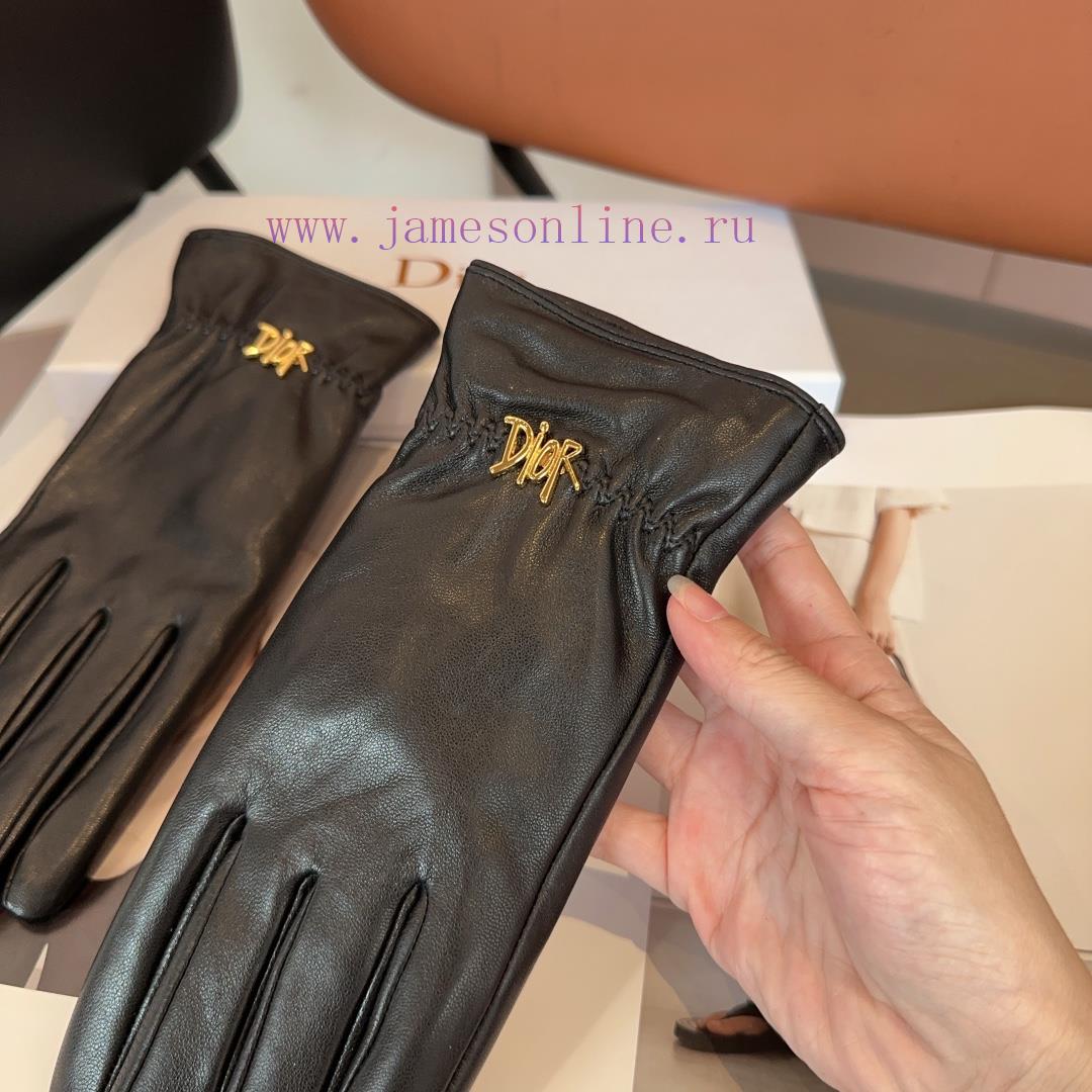 Dior gloves, fashionable gloves, warm autumn and winter with velvet lining, classic and simpj7kx4qrd - Image 7