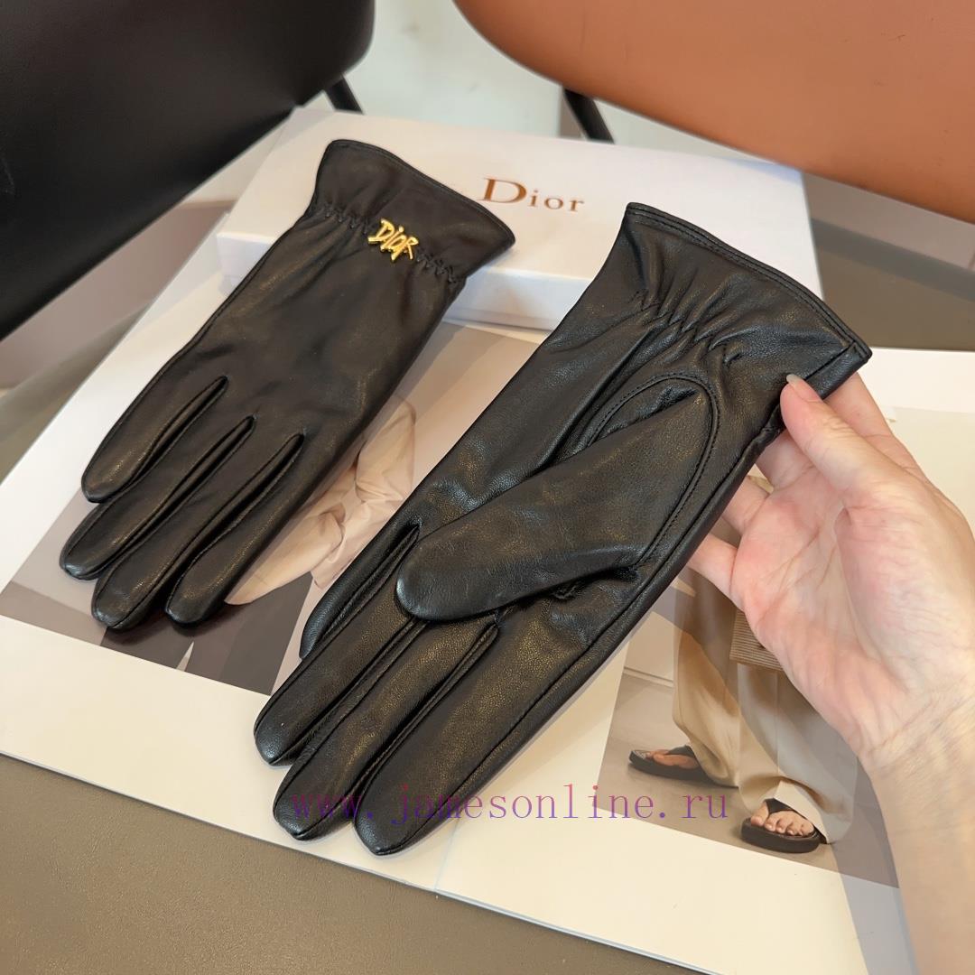 Dior gloves, fashionable gloves, warm autumn and winter with velvet lining, classic and simpj7kx4qrd - Image 8