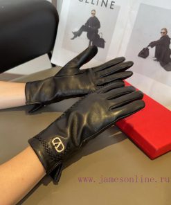 Valentino Sheepskin Gloves, Fashionable Gloves, Warm Interior for Autumn and Winter, Classicfhiu3zay