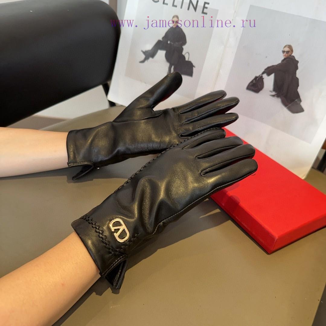Valentino Sheepskin Gloves, Fashionable Gloves, Warm Interior for Autumn and Winter, Classicfhiu3zay - Image 2